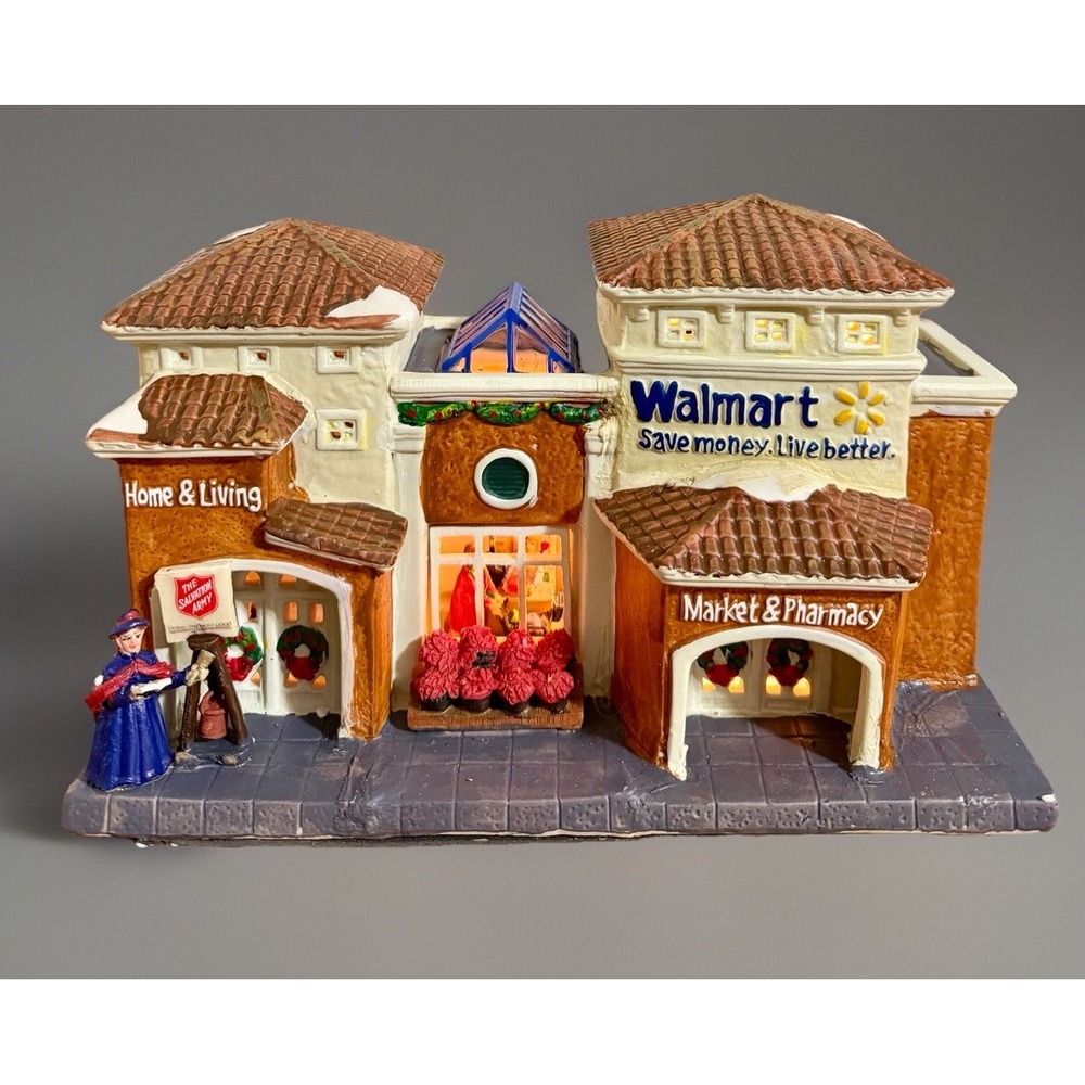 Holiday Time Walmart Supercenter / Salvation Army Light Up Building Tested Works